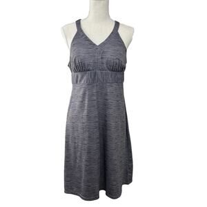 Outdoor Lifestyle Gray Sleeveless Dress Built in Bra Women's Size M